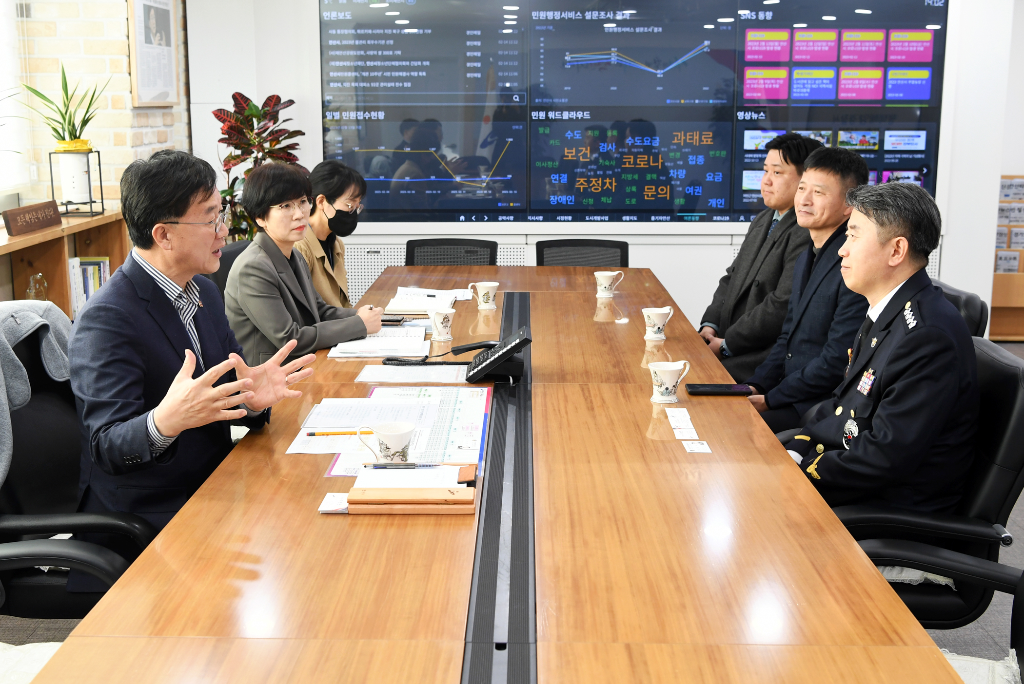 이민근 안산시장, 평택해양경찰서장 만나 “해양정책 협조 당부”