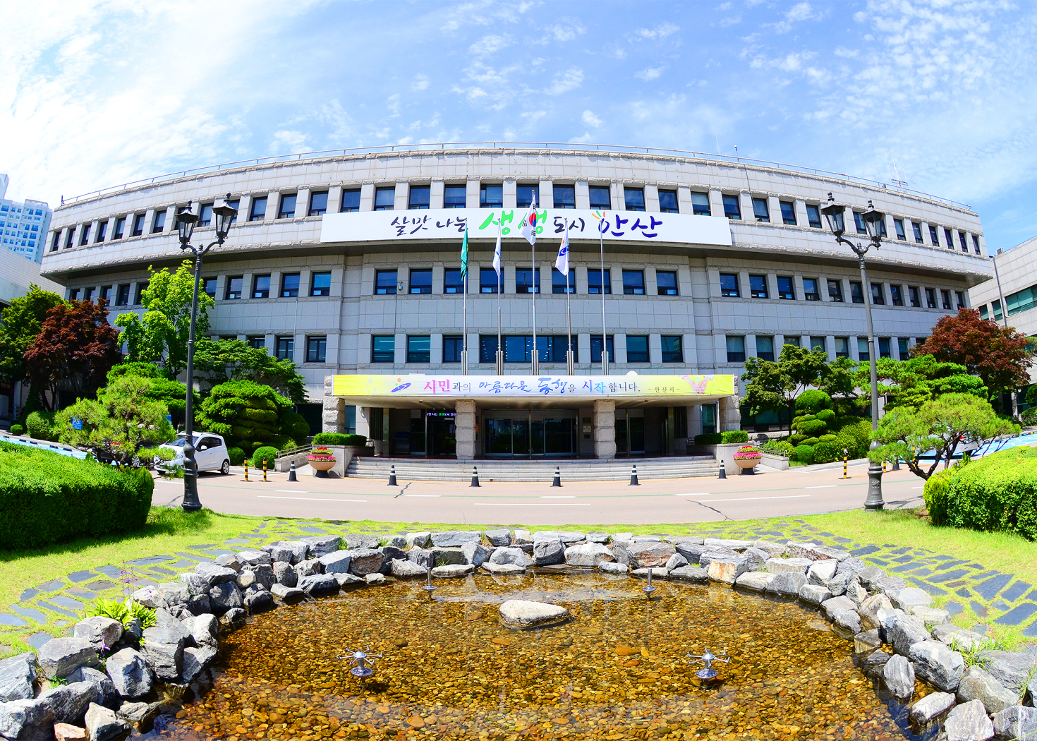 윤화섭 시장, 봄철 산불예방 계도비행 나서