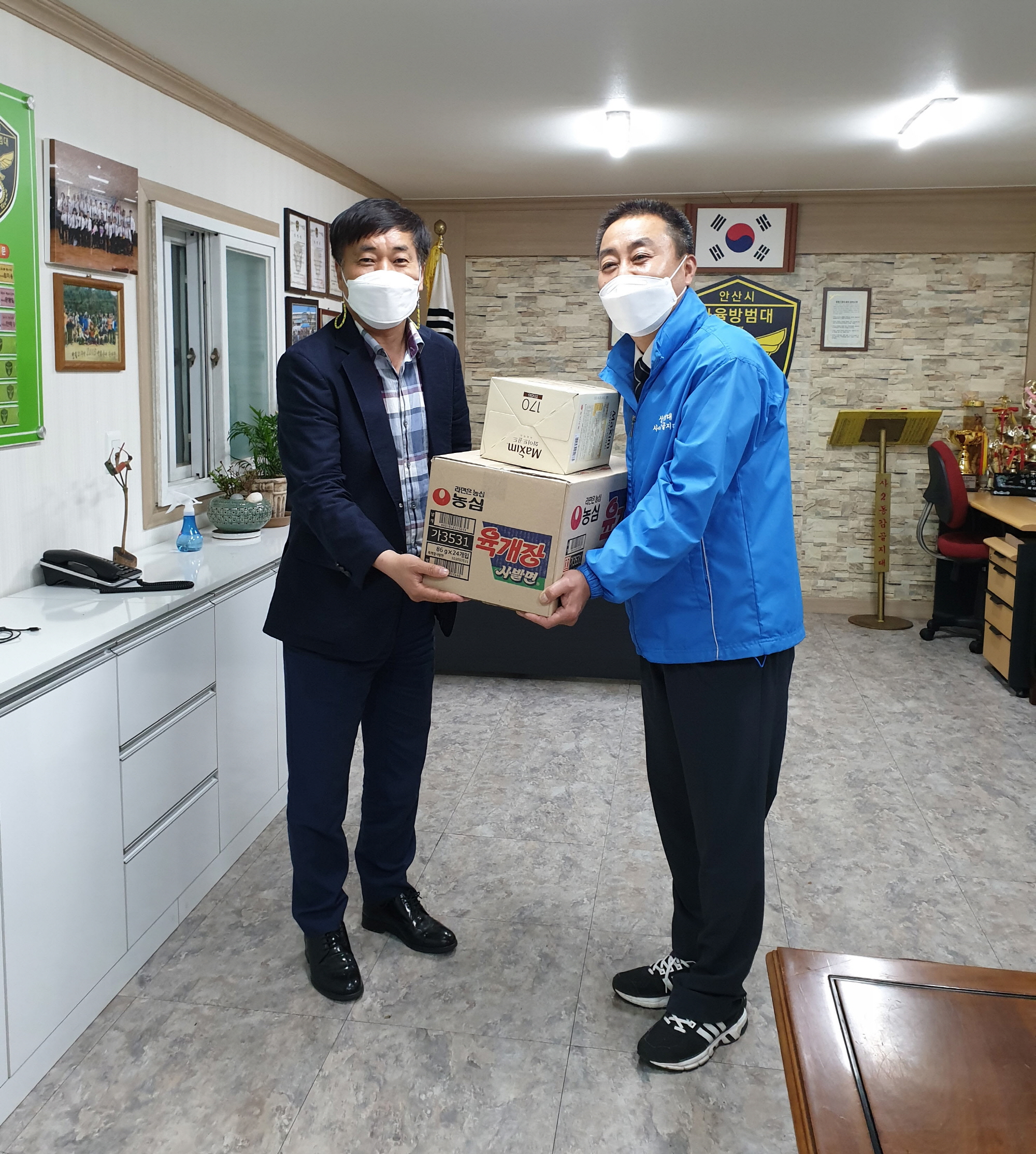 안산시 사이동, 자율방범대 감골지대 격려 방문