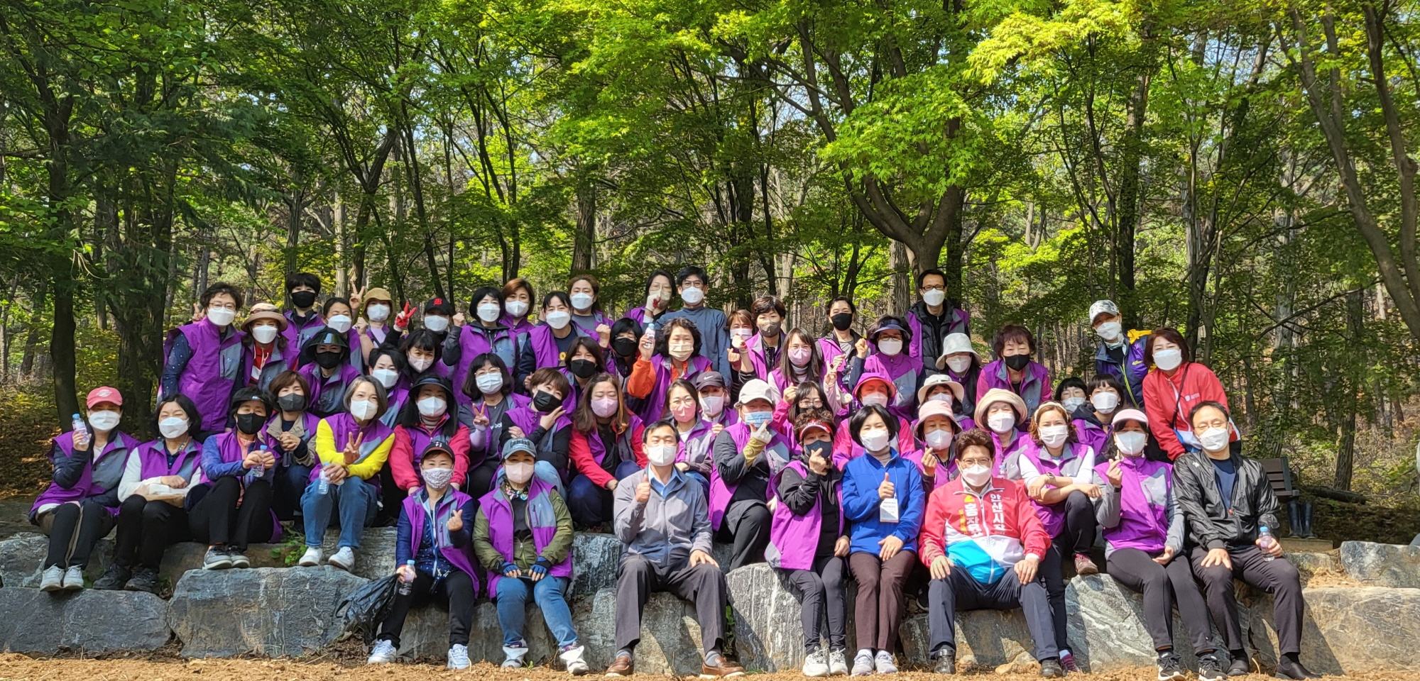 안산시 성포동 통장협의회, 노적봉 야생화단지 여름꽃 파종