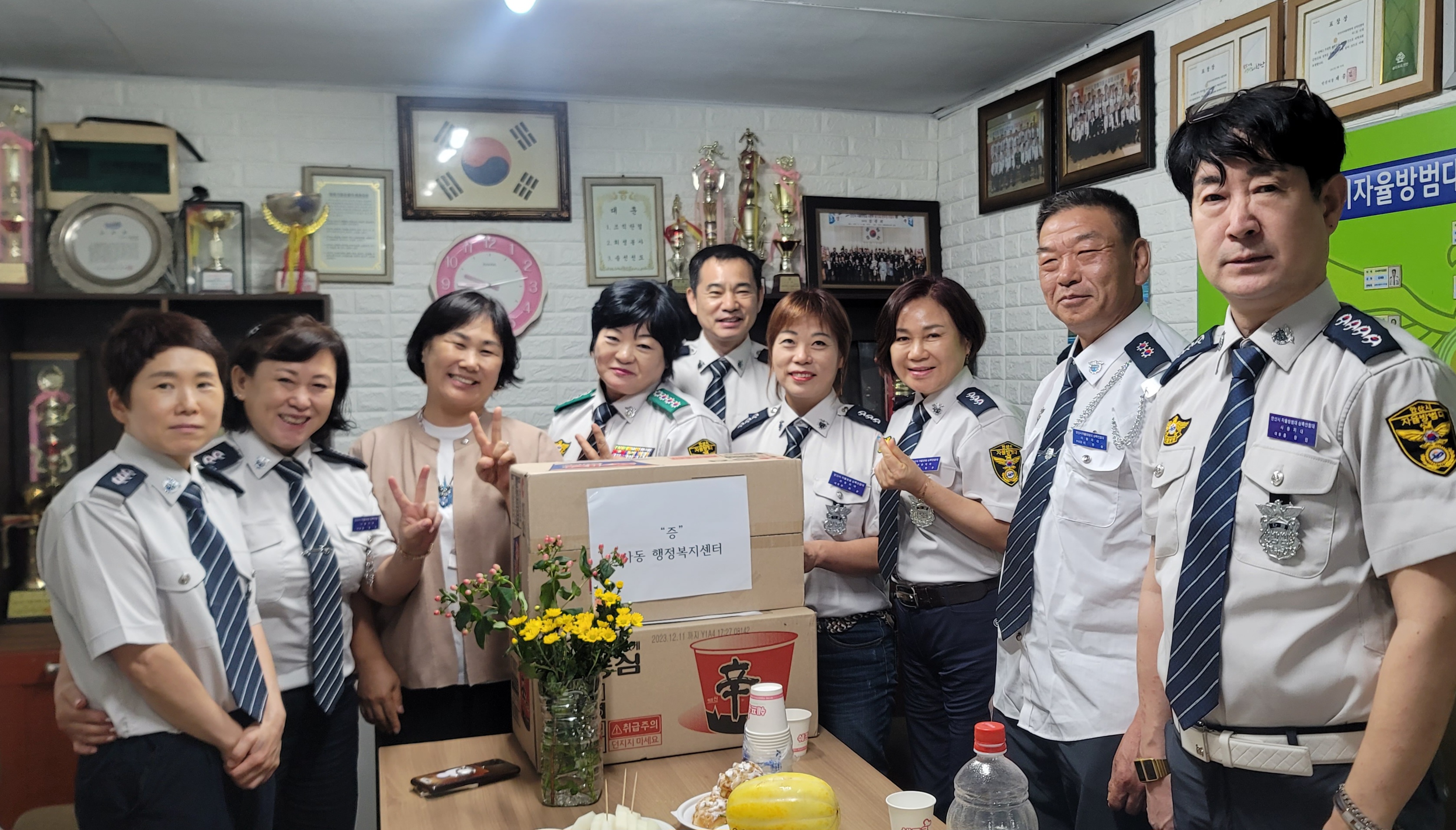 안산시 사동, 지역 자율방범대 격려 방문