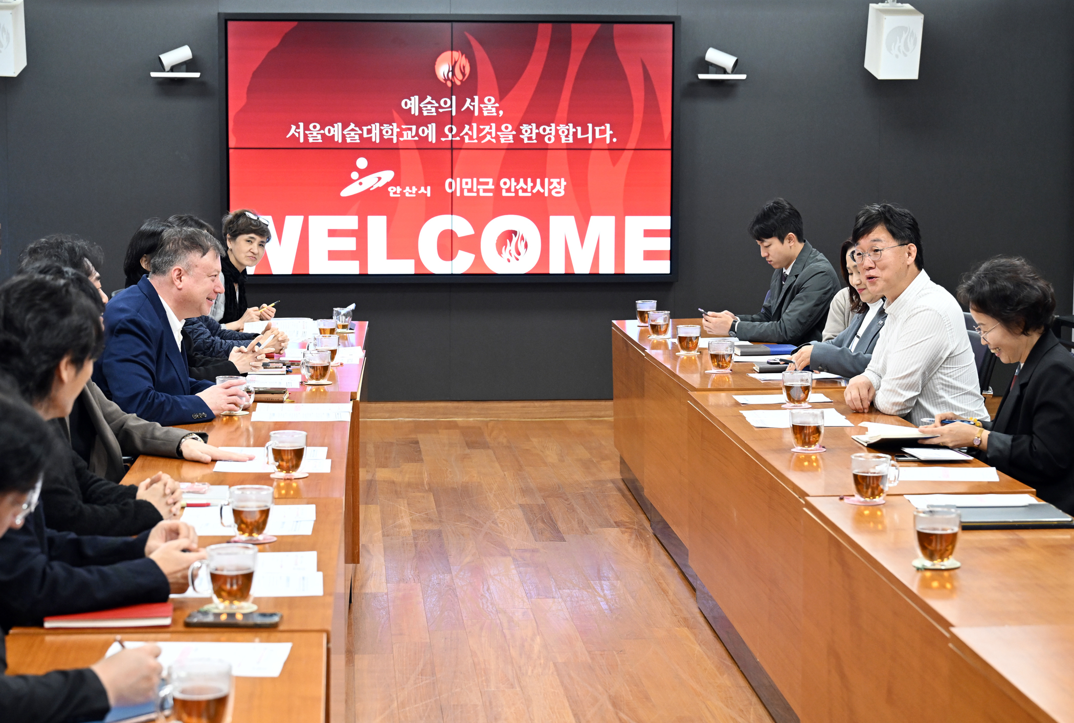 이민근 안산시장, 서울예대 총장 간담회… 도시재생·평생 학습 등 현안 논의