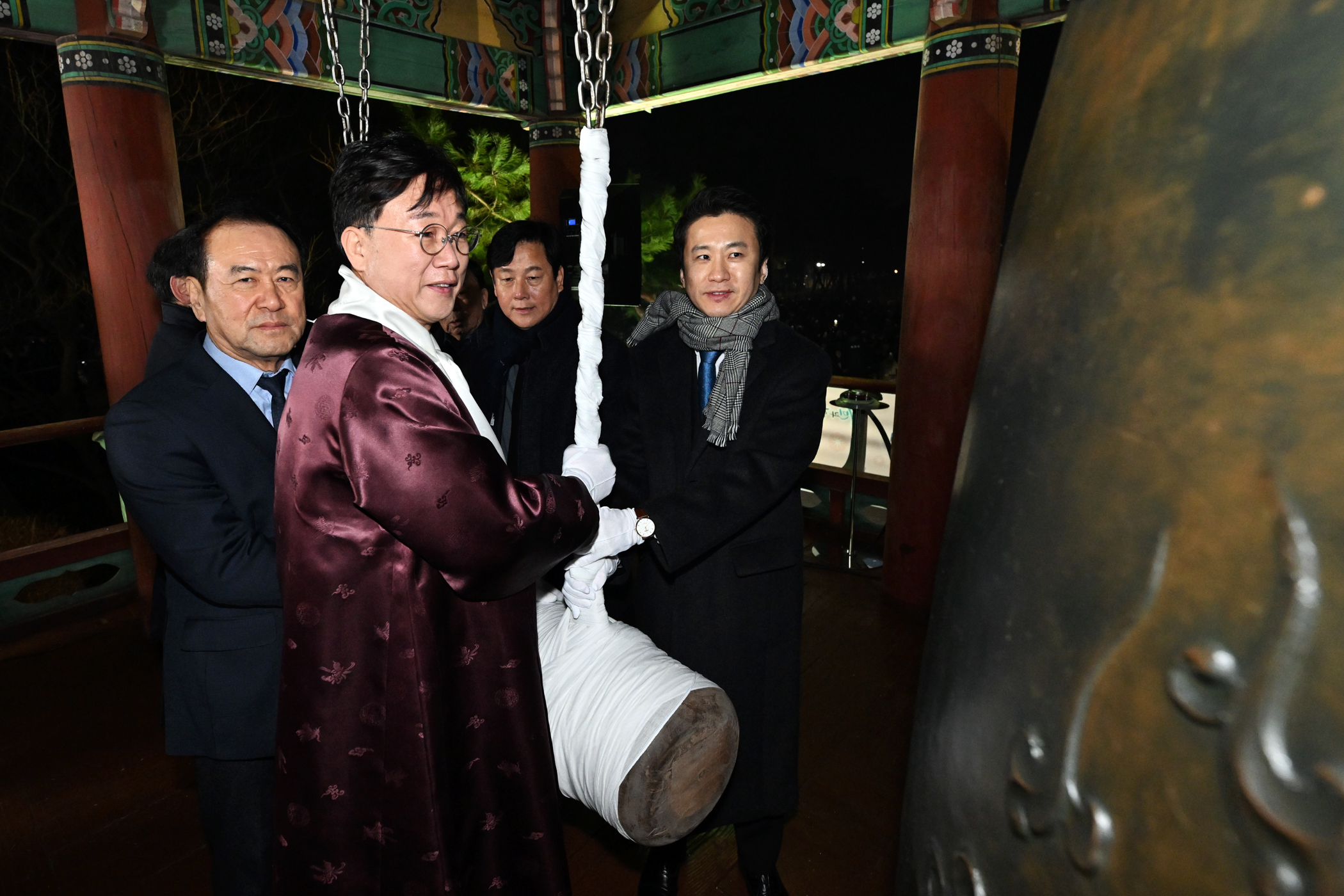 안산시, 화랑유원지 단원각서 갑진년 희망찬 새해 알리는 종소리 울려