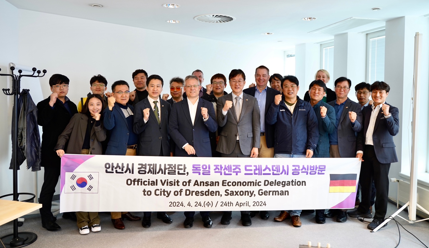 이민근 안산시장, 獨 드레스덴시 공식 방문… 국제협력 간담회