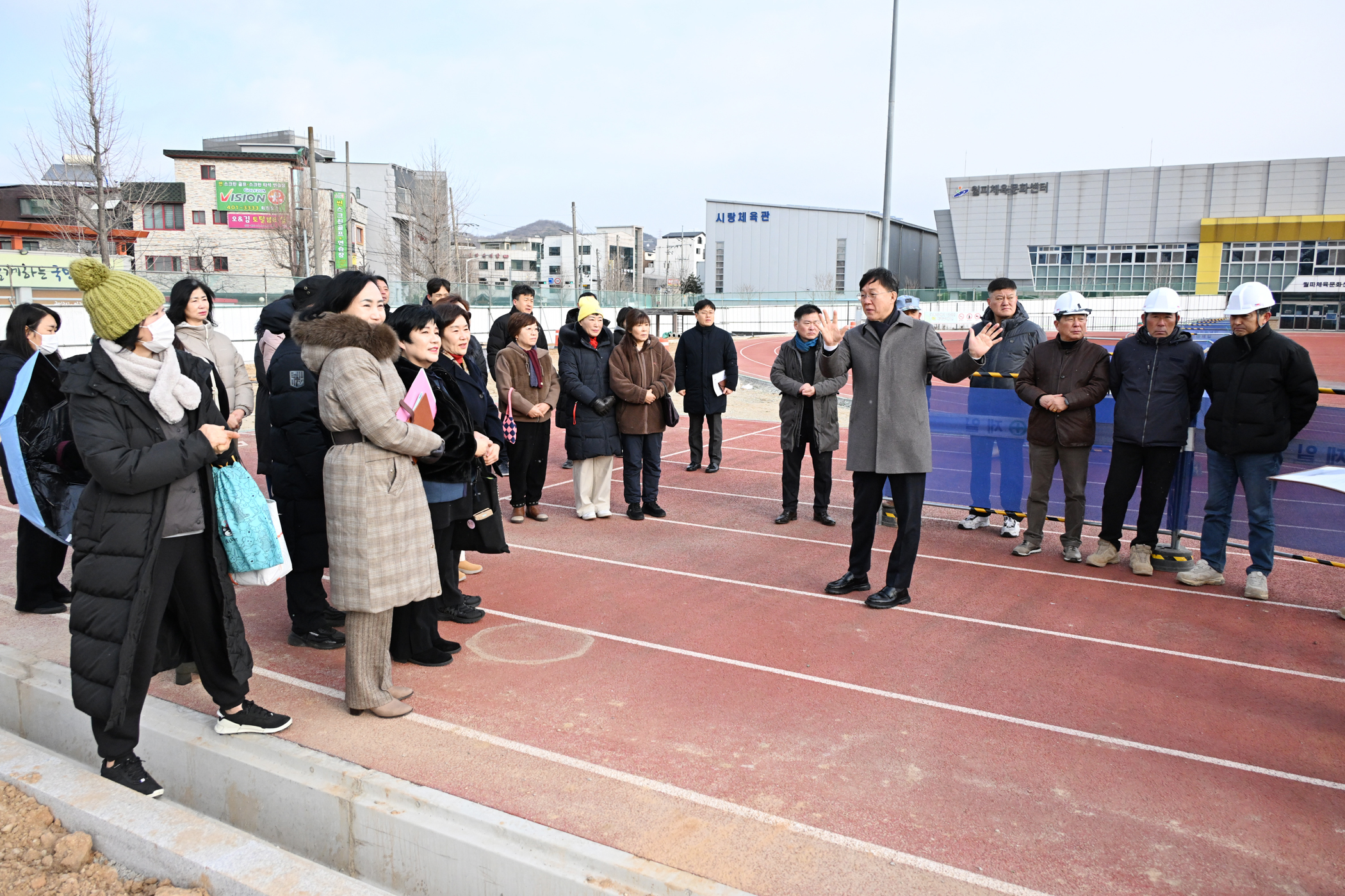 안산시, 월피체육문화센터 공사 현장 점검… 주차 면수 2배 더