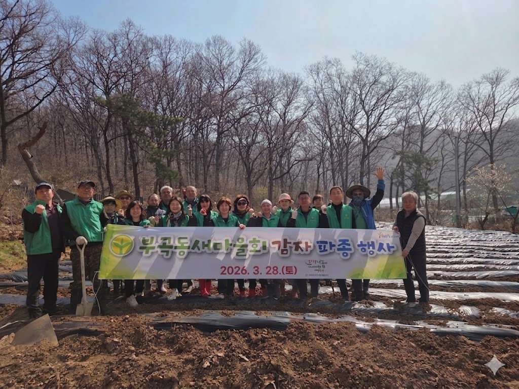 안산시 부곡동 새마을회, 이웃돕기 감자 파종