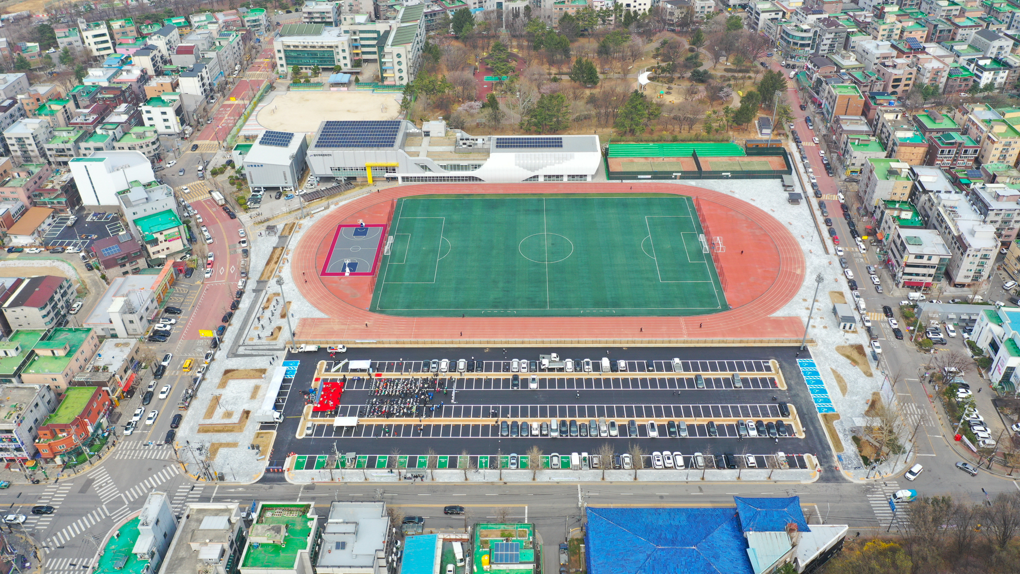 안산시, 월피체육문화센터 주차장 확충… 주차난 해소·휴게공간 조성