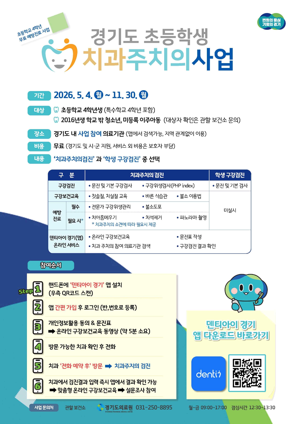 안산시, 초등 4학년 무료 구강관리 지원… 치과주치의 사업 추진