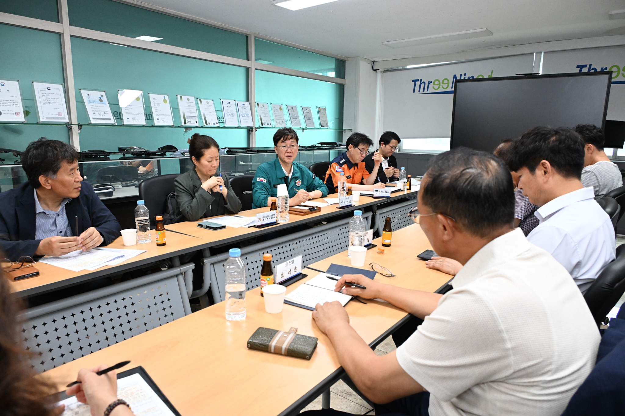 안산시, 성곡동 화재 피해기업 현장 간담회 개최