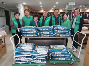 안산시새마을회, 신반월새마을금고로부터 쌀 20포 기탁받아