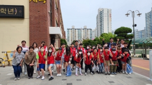 안산시 사이동, 관내 학생자치회와 함께 클린데이 봉사