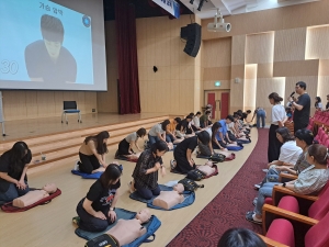 안산시 단원보건소, 공무원 대상 심폐소생술 체험교육