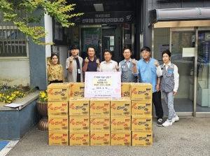 안산시 선부3동, 비전라이프서 사랑의 라면 전달 받아