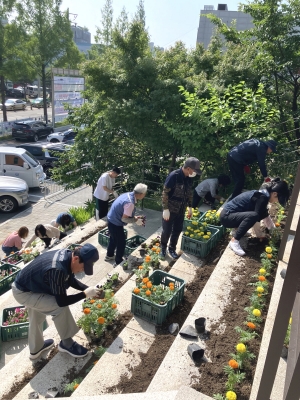 안산시 일동, 여름맞이 꽃심기로 새단장