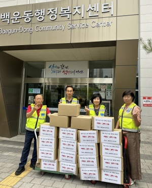 안산시 백운동 자율방범대 풍전지대, 감자나눔으로 이웃사랑 실천