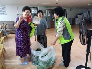 안산시 성포동 지역사회보장협의체, 경로당에 신선 채소 전달