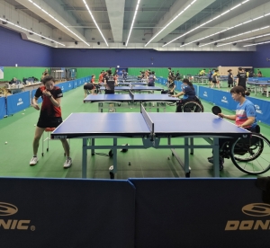 안산시청 탁구부, 장애인 국가대표 선수단에 기술 지도 재능기부