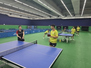 안산시, 장애인 탁구 선수단에 재능기부… 도쿄 데플림픽 준비 지원