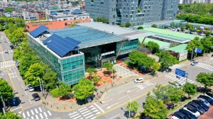 안산시, 공원에‘감염병 예방 로고젝터’설치… 시민 건강 홍보