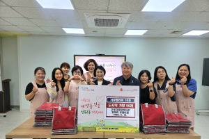 근로자종합복지관 동아리‘옷쟁이들’, 선부2동에 직접 제작한 도시락가방 50개 기탁