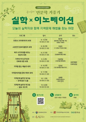 안산시 성호박물관, 실학정신으로 지역문제 해법 찾는다