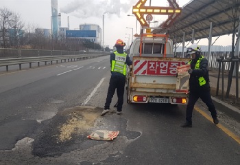 단원구, 도로 포트홀 집중점검 추진 사진