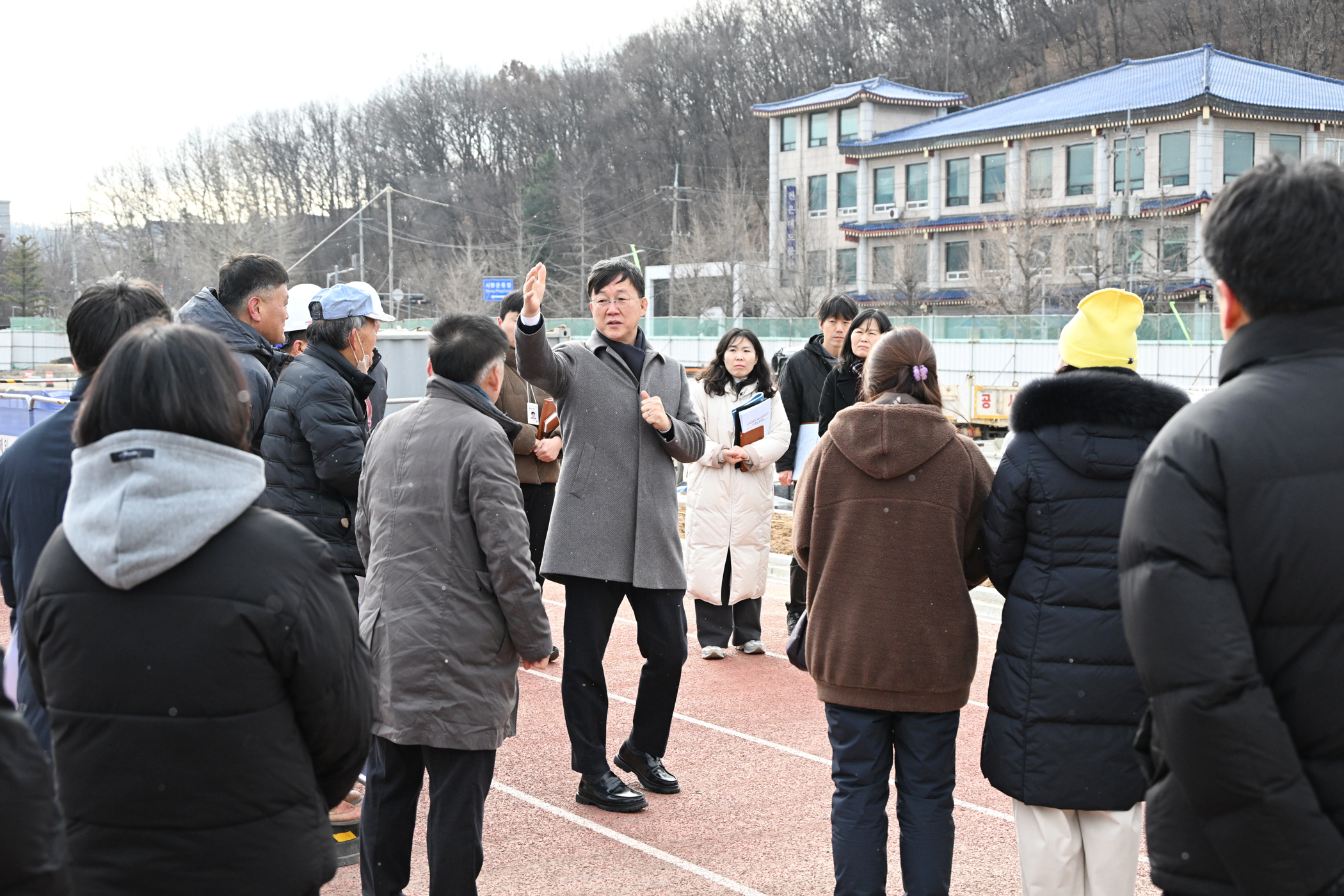월피체육문화센터 공사 현장 점검… 주차 면수 2배 더 이미지 1