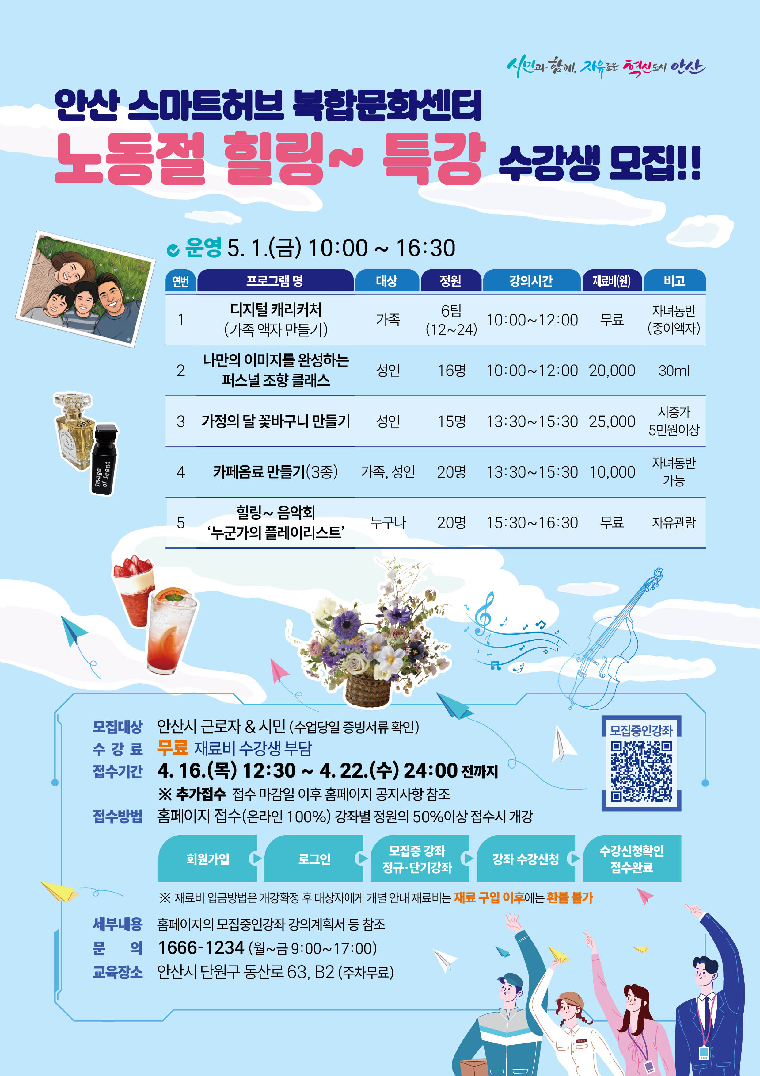 스마트허브복합문화센터‘노동절 힐링 특강’운영