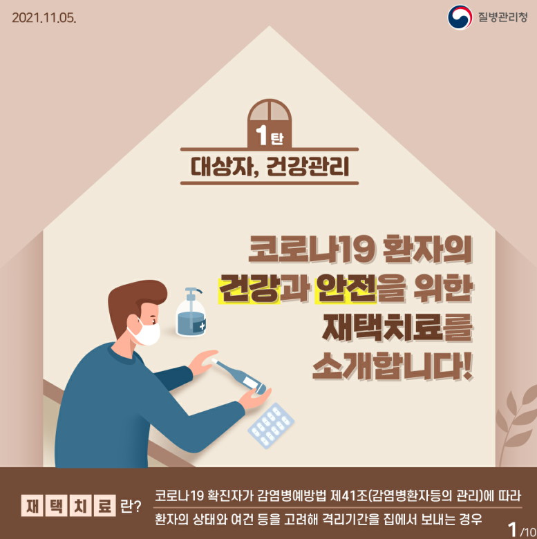 재택치료 카드뉴스 사진