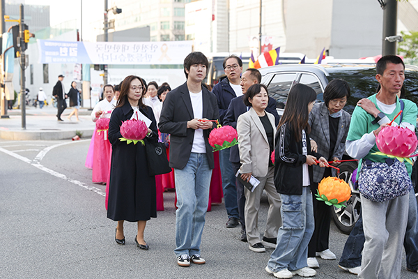 부처님 오신날 맞이 연등행사 안산불교연합회회장 취임식 사진