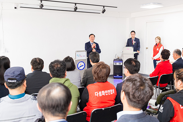 다섬화인연합회 무료급식소 100회 기념식 사진