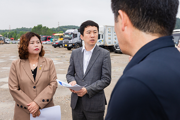제297회 안산시의회 제1차 정례회 도시환경위원회 현장활동 사진