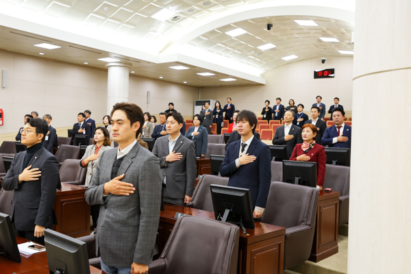 제299회 안산시의회 임시회 제1차 본회의 사진