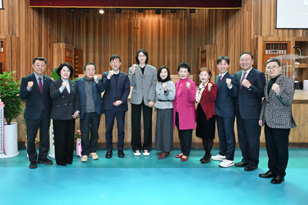 경일고등학교 여자 배구부 창단식 사진
