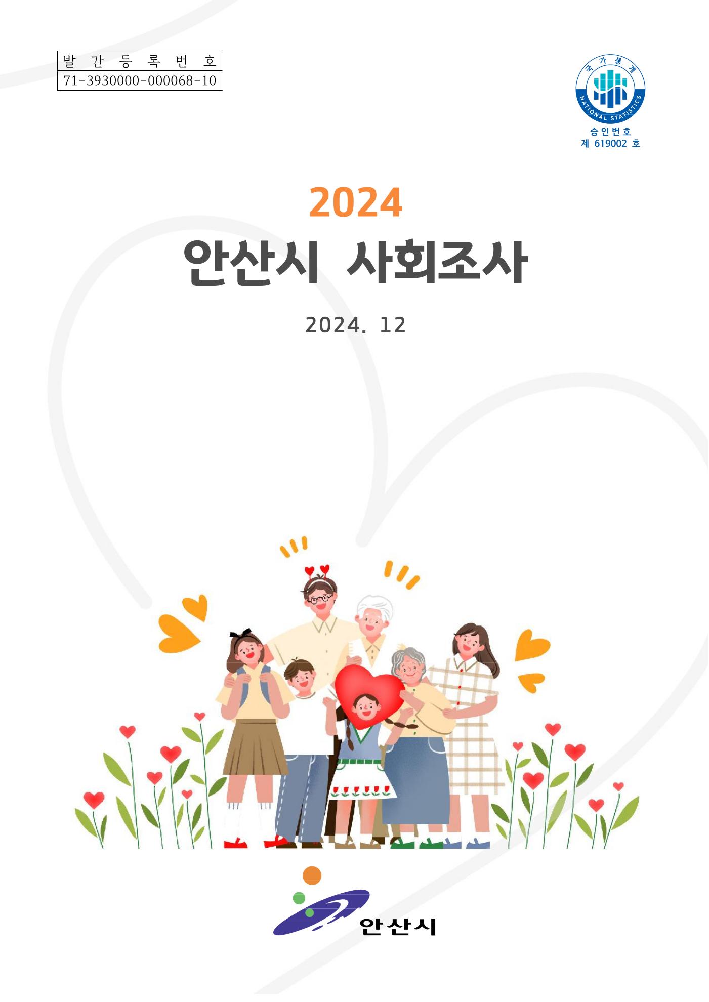 2024년 안산시 사회조사