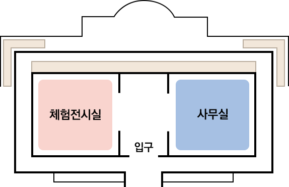 지상 1층 시설 배치도