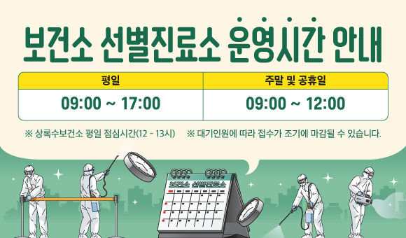 안산시 의료기관별 선별 진료소 운영 현황